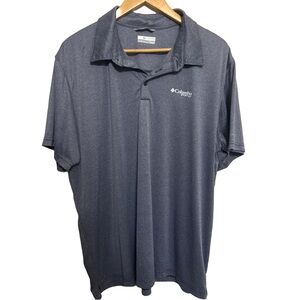 Columbia PFG Men’s Quick Dry Gray Polo Shirt